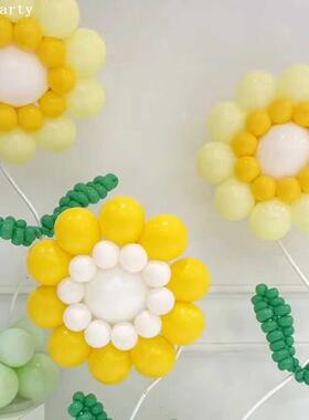 巨型向日葵气球毕业礼物显眼包高考一举夺魁幼儿园教室装饰布置