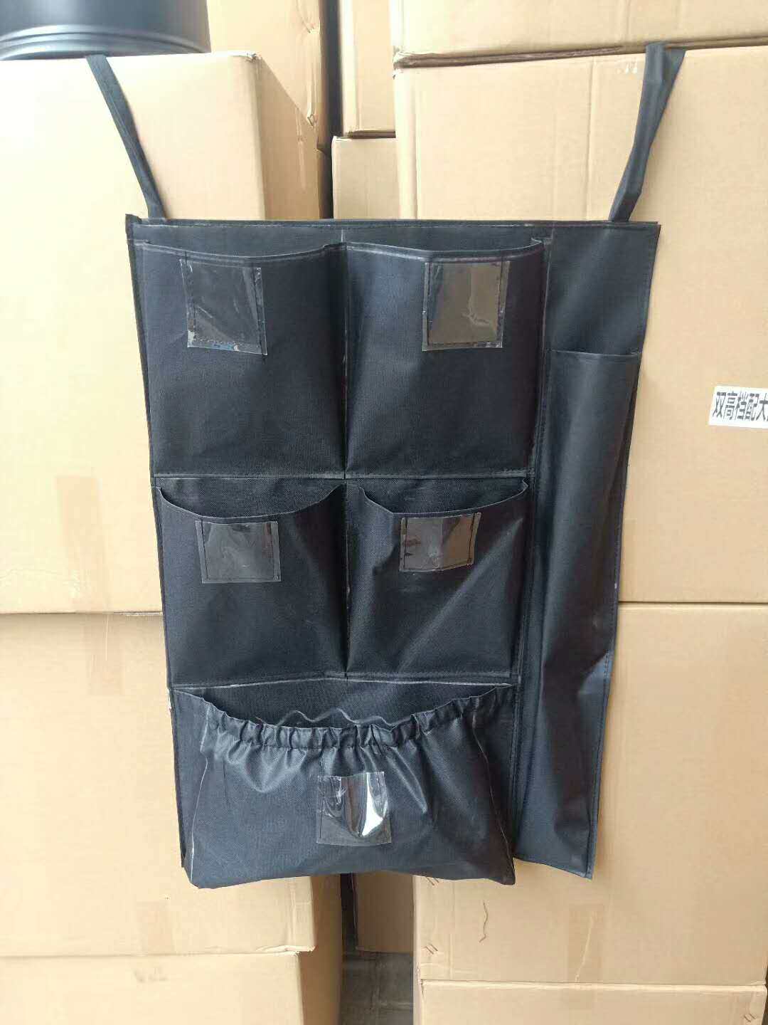 酒店宾馆客房专用五色毛巾袋五巾袋抹布袋黑色收纳挂袋工具袋布袋图片