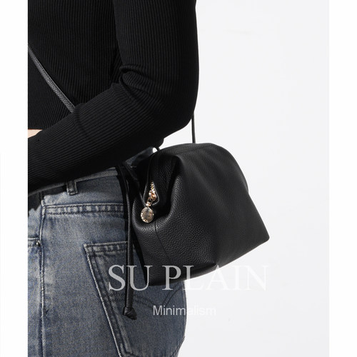 SU PLAIN真皮牛皮女士包包新款休闲百搭单肩斜挎包高级感迷你小包