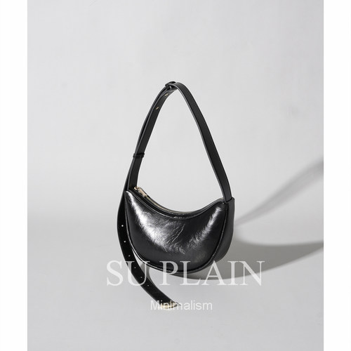 SUPLAIN/SUPLAIN法式腋下包休闲百搭褶皱肩包斜跨时尚女士