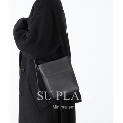SUPLAIN/SUPLAIN时尚百搭头层牛皮小水桶包包手机包单肩斜挎包