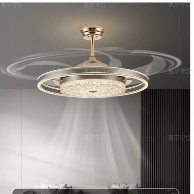 轻奢高端客厅风扇灯2025新款