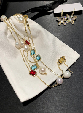 韩国进口大门新款彩色水晶珍珠