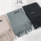 B218-WJ07-P15仿羊绒新款纯色流苏男女士脖子围巾休闲情侣保暖冬，围巾，星座1613（原B218）