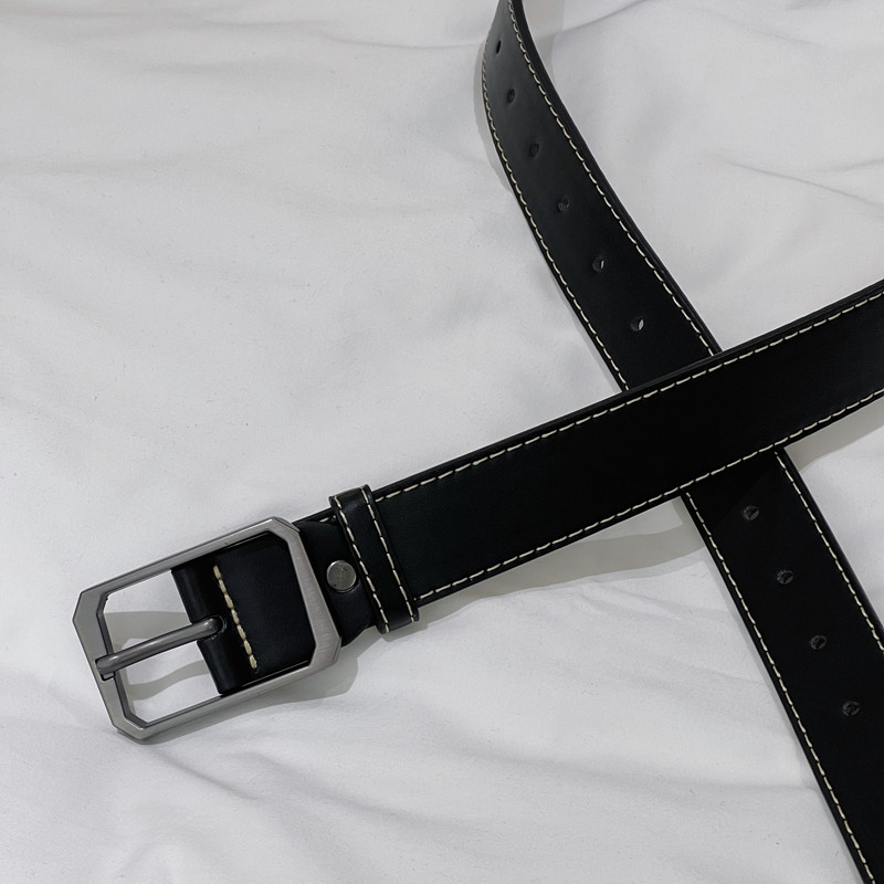 B218-PD51-P15潮流男士休闲皮带腰带新款2023几何方头裤腰带,饰品腰带/腰封,星座1613（原B218）