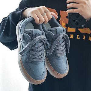 B218-2382-P65男鞋子潮2024秋冬新款徳训ins休闲板鞋子图片