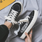 B218-1643-P55潮流字母帆布鞋新款2023男士休闲低帮学生鞋子，男鞋帆布鞋，星座1613（原B218）