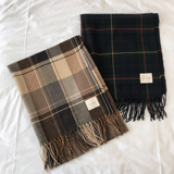 B218-WJ20-P20青年流苏保暖韩式长方形格子冬季围巾百搭新款2021，围巾，星座1613（原B218）