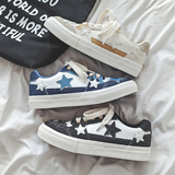 B218-1819-P55五角星学生低帮休闲帆布鞋子男士新款2023，男鞋帆布鞋，电商B218