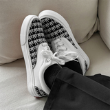 B218-2212-P48新款简约字母圆头学生休闲鞋系带平底鞋帆布鞋ins潮，男鞋帆布鞋，电商B218