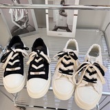 XZ1613-2617-P65新款流苏小白鞋男ins设计感厚底薄款休闲帆布鞋，男鞋帆布鞋，星座1613（原B218）