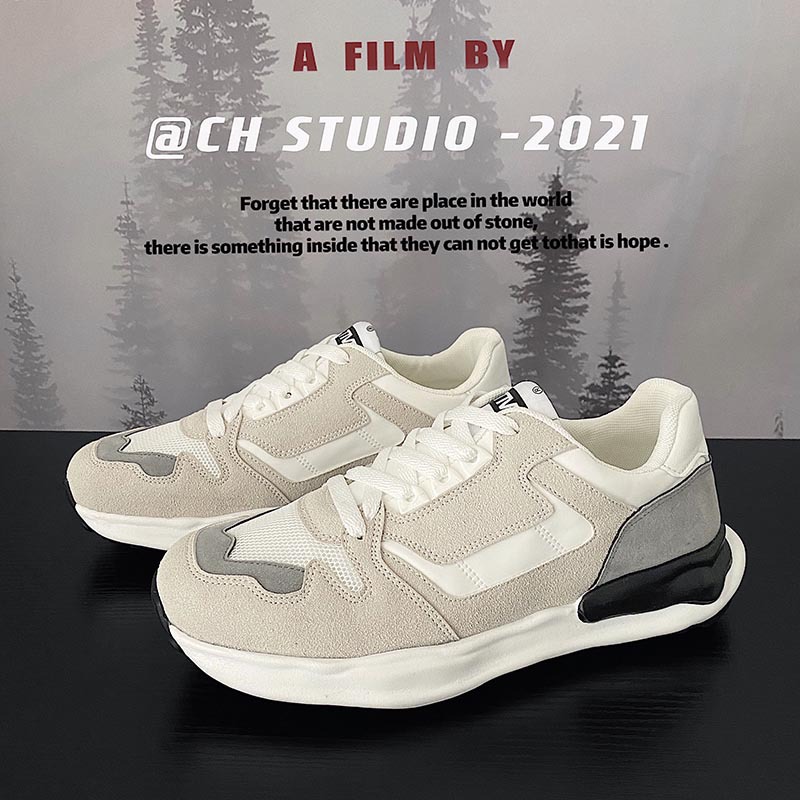 Casual shoes lace up sports color matching Forrest Gump shoes men
