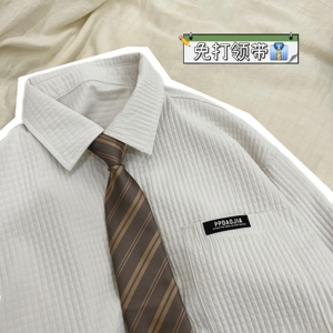 B218-LD09-P15条纹领带男女学生新款2023春免打结衬衫制服搭配ins图片