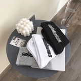 B218-WT77-P30运动休闲学生潮流棉袜子高中筒字母提花吸湿男通用，袜子，电商B218