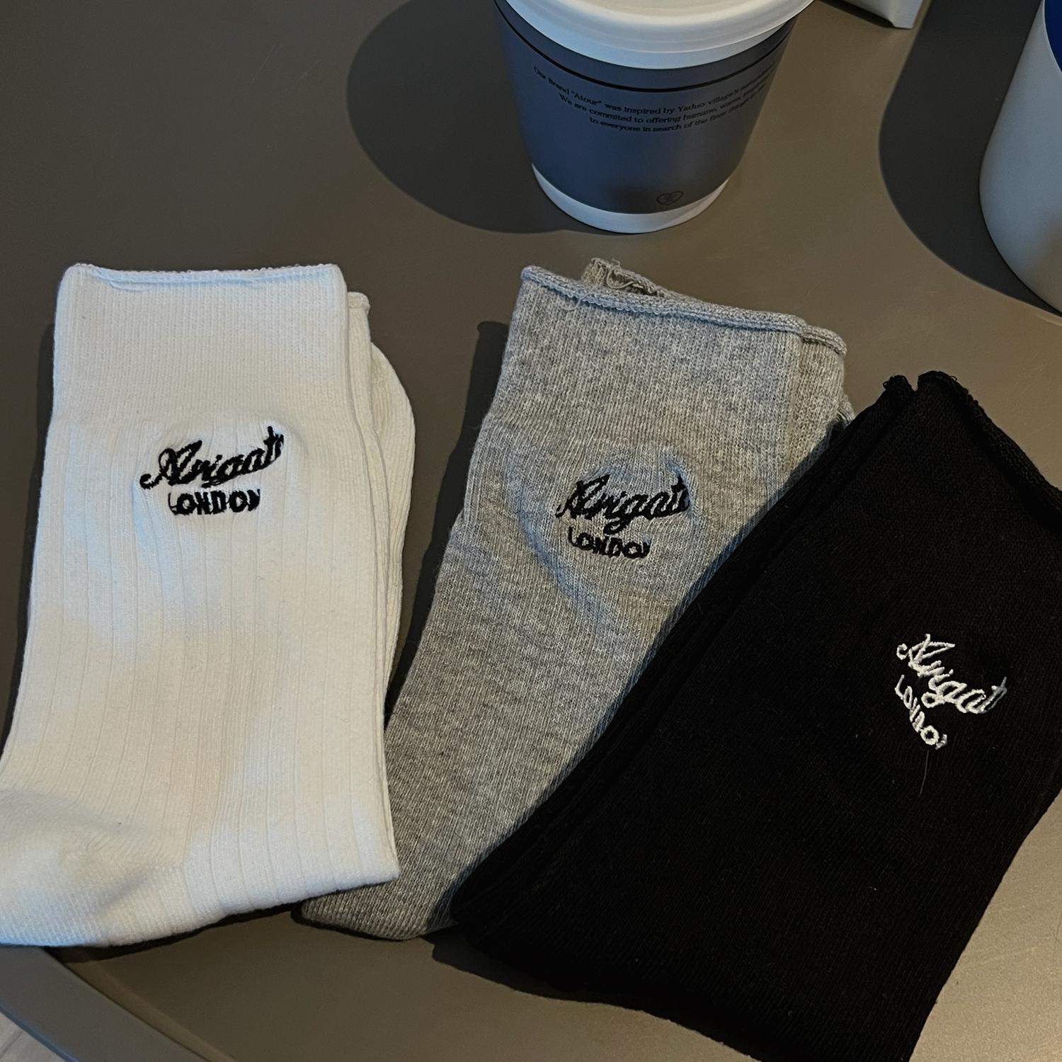 B218-W133-P28五双装棉袜子男士刺绣简约百搭秋冬中筒帮袜子2024,袜子,电商B218 B218-W133-P28五双装棉袜子男士刺绣简约百搭秋冬中筒帮袜子2024,袜子,电商B218