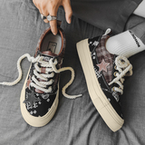 B218-1809-P60腰果花星星潮流低帮休闲帆布鞋子新款学生鞋ins风秋，男鞋帆布鞋，电商B218