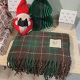 B218-WJ33-P28保暖加厚圣诞绿休闲男女围巾围脖2024冬天新款礼物，围巾，电商B218