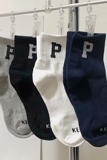 B218-W111-P18中筒袜子运动排汗字母提花休闲男女新款2023春夏，袜子，星座1613（原B218）