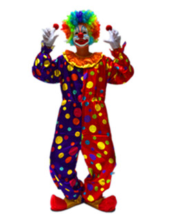 万圣节演出服饰 现货通用魔术师衣服道具 包邮成人套装小丑服装