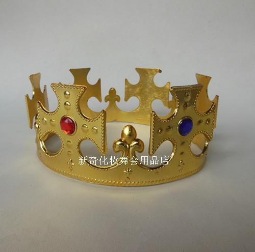 万圣节演出用品 成人 儿童 化妆舞会表演道具 王子头饰 国王王冠