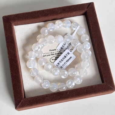 天然雪花玛瑙手链 雪花玛瑙手串