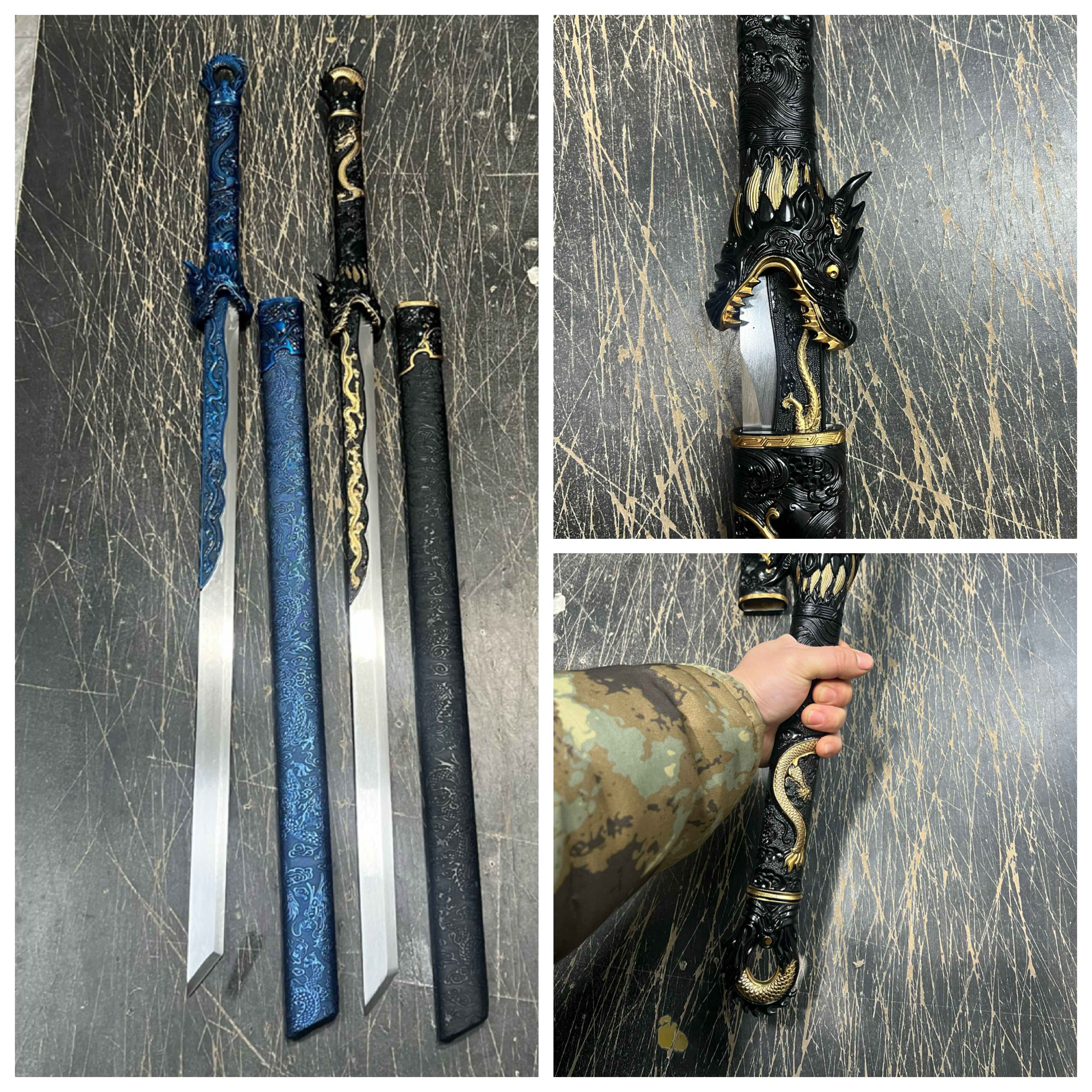 暗夜修罗锰钢横刀高锰钢加厚唐刀刀剑
