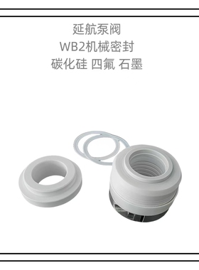 WB2机械密封25 30 35 40 45 50 55 60SIC四氟陶瓷石墨机封泵用FSB