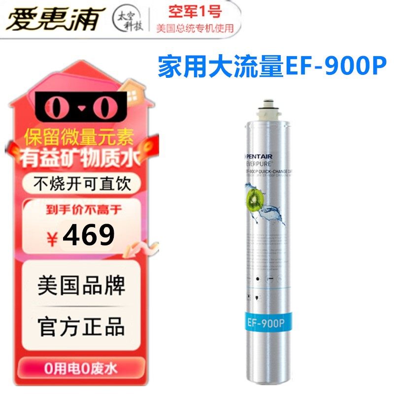 PENTAIR滨特尔EVERPURE爱惠浦EF-900Pplus净水器主滤芯EV985115CN
