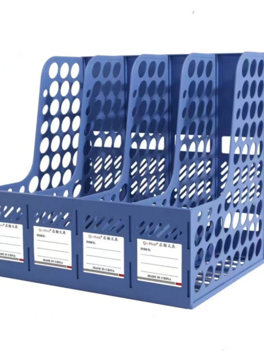 4그리드 파일랙 4레이어 파일홀더 파일프레임 4링크 데이터랙 데스크탑정리 수납 매거진랙