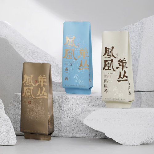 凤凰单丛鸭屎香公版烫金长泡袋