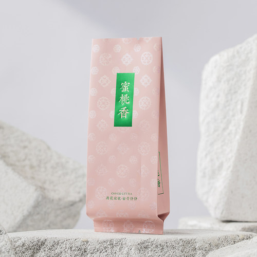蜜桃香肉桂岩茶公版烫金小泡袋
