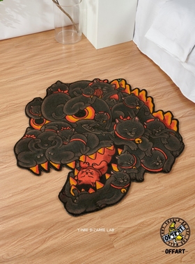 【YINRE】现货 OFFART 百猫红莲 地毯日本浮世绘潮玩公仔家居礼物