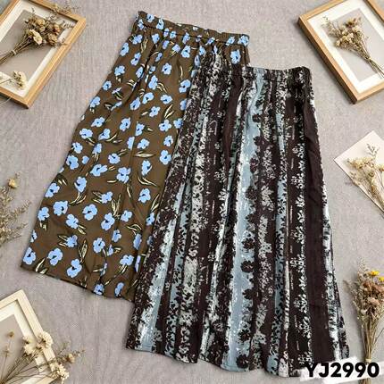 依佳夏季款大码女装雪纺面料半身裙 YJ2990