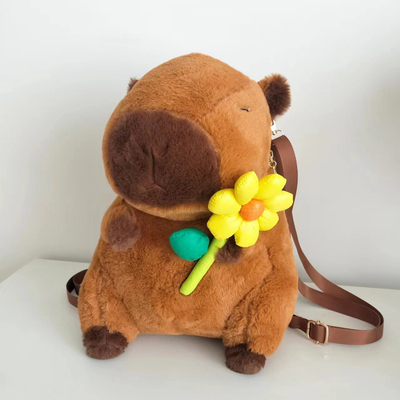 capybara bag毛绒卡通backpack cute gift2024 middle east bag