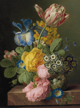 E388【荷兰】（jan frans van dael）静物、花卉油画网传电子图库