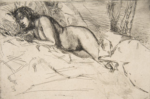 YC236【美国】惠斯勒(McNeill Whistler)素描、画稿网传图库