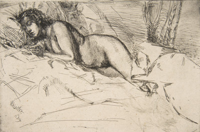 YC236【美国】惠斯勒（McNeill Whistler）素描、画稿网传图库