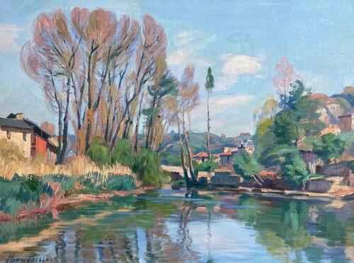 D428【法国】Henri Pailler 风景绘画美术临摹艺考网传图库.