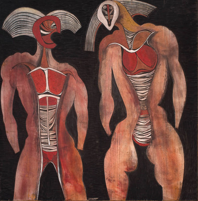 M604【南非】塞西尔·什科他内斯（Cecil Skotnes）绘画网传图库