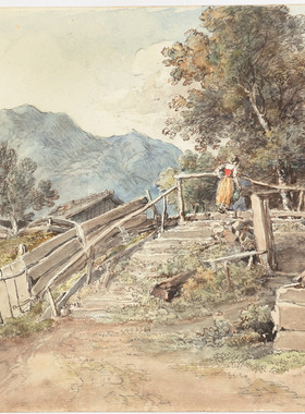 K244【德国】 Johann Georg von Dillis 粉彩、线稿、速写图库