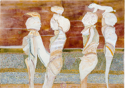 YC857【德国】奥登堡（Gerhard Altenbourg）抽象绘画版画画图库