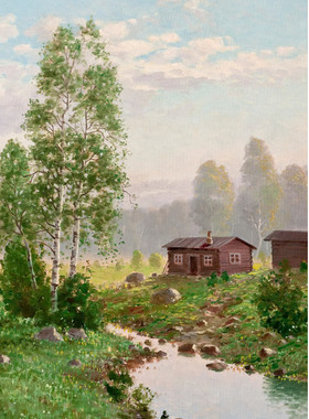 K788【芬兰】欧根·涛比（Eugen Taube）风景绘画网传图库素材