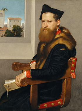 T084【意大利】莫罗尼（ Giovanni Battista Moroni ）肖像油画