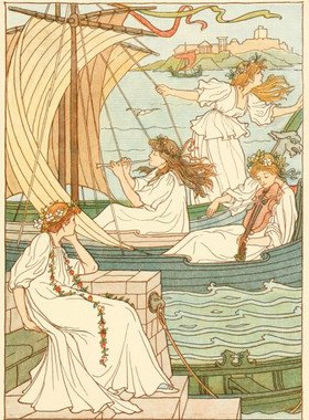 K420【英国】Francis Donkin Bedford 童话、寓言插图网传图库