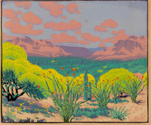K390【美国】古斯塔夫·鲍曼（Gustave Baumann）版画、绘画图库