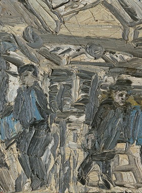 T689【英国】莱昂·科索夫（Leon Kossoff）抽象绘画美术临摹素材