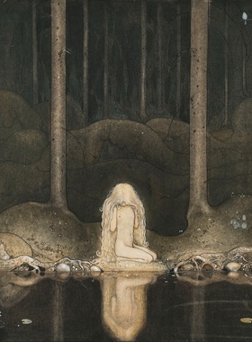 E210【瑞典】约翰·鲍尔（John Bauer）蚀刻版画、插图电子图库
