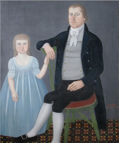 YC400【美国】小约翰·布鲁斯特John Brewster Jr.肖像油画图库.