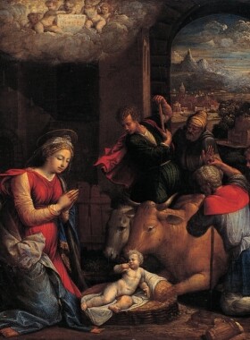 YC641【意大利】加罗法洛（Benvenuto Tisi da Garofalo）油画