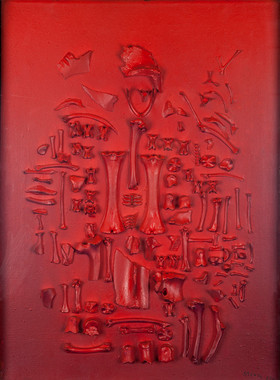 E204【波兰】乔纳斯·斯特恩（Jonasz Stern）绘画版画拼贴画图.